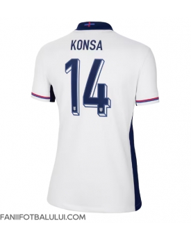 Anglia Ezri Konsa #14 Echipament de Fotbal Replică European 2024 Femei Acasa